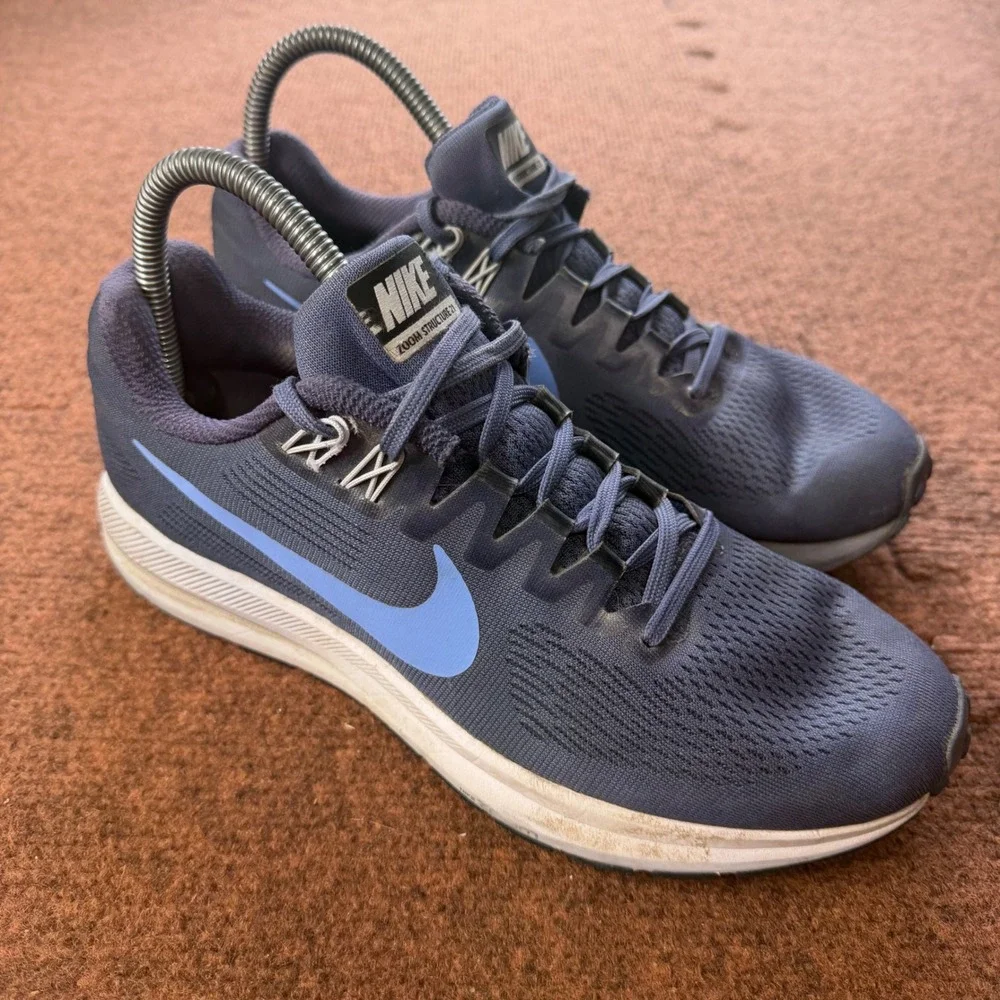 B- shoe Nike Air Zoom Structure 21 Womens Running‎ Shoes Blue 904701-402 Size 8